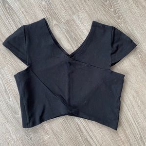 Asymmetrical crop top